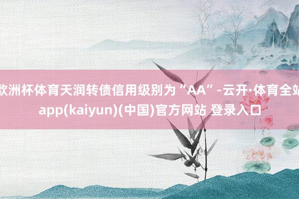 欧洲杯体育天润转债信用级别为“AA”-云开·体育全站app(kaiyun)(中国)官方网站 登录入口