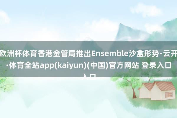 欧洲杯体育香港金管局推出Ensemble沙盒形势-云开·体育全站app(kaiyun)(中国)官方网站 登录入口